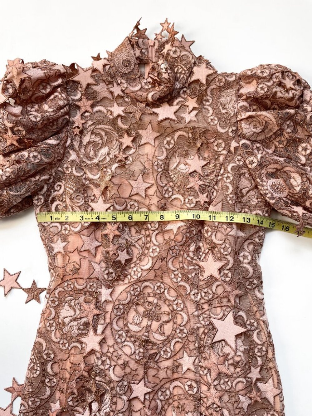 Zimmermann Celestial Zodiac Lace Mini Dress Lipstick Pink Size 0 US 4 - Picture 13 of 16